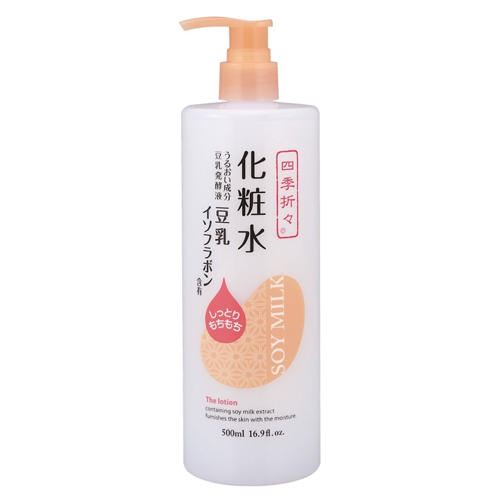 Nước Hoa Hồng Shikioriori Dưỡng Da Tinh Chất Đậu Nành Soy Milk Lotion 500ml