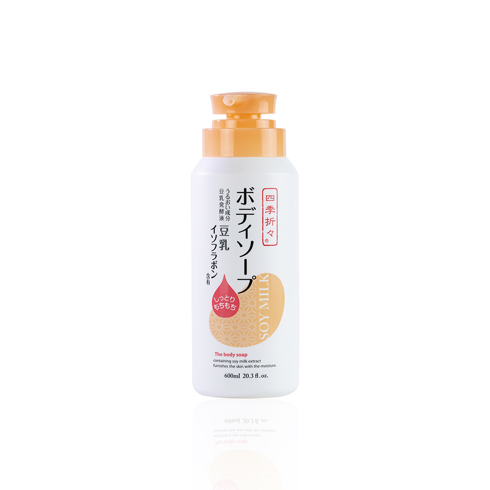 Sữa Tắm Kumano Chiết Xuất Đậu Nành 600ml Soy Milk The Body Soap