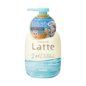 Dầu gội xả Kracie MA & ME LATTE 2AS1 RINSE IN SHAMPOO 490ML
